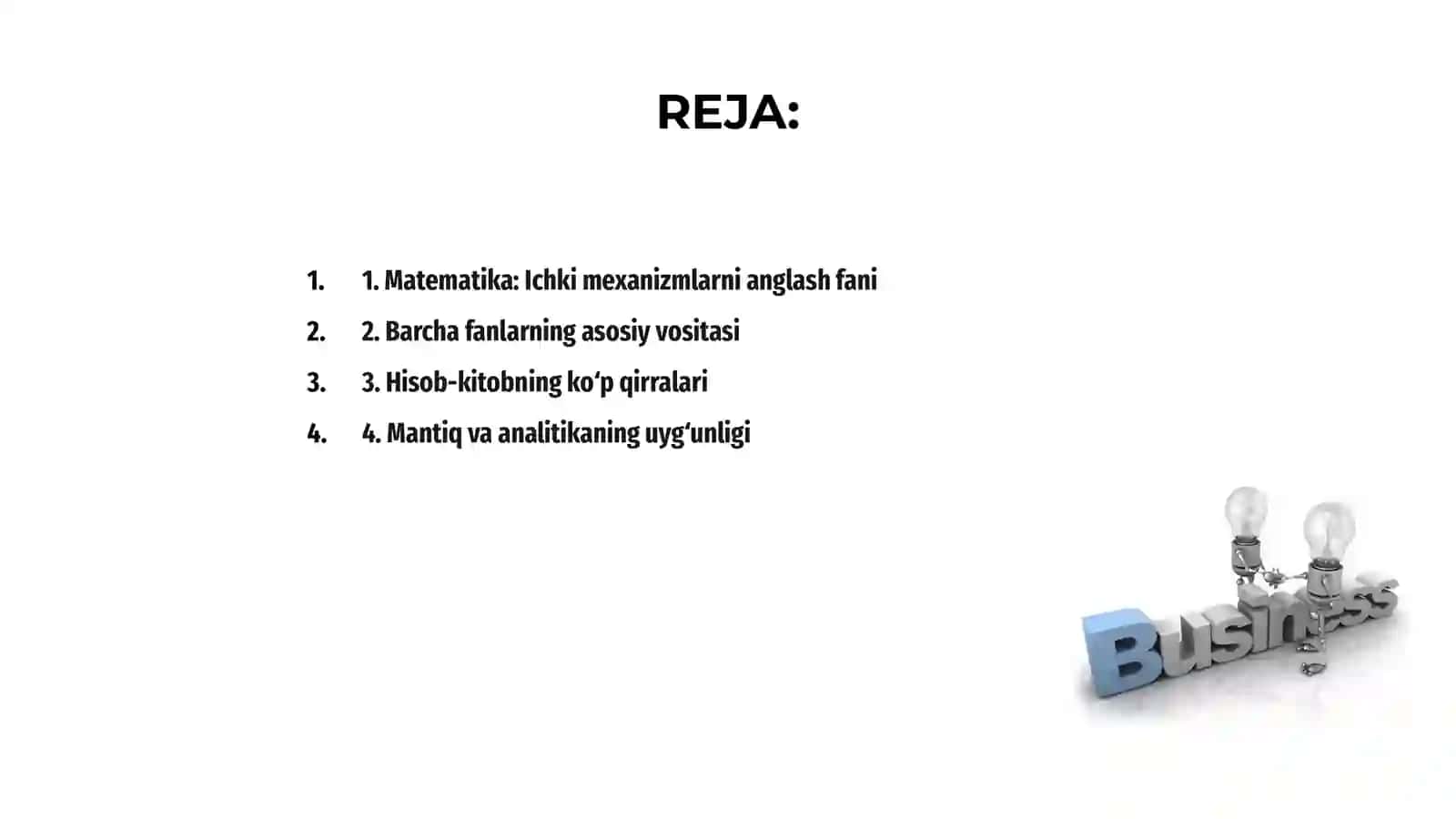 Matematika barcha fanlar eshigi 2