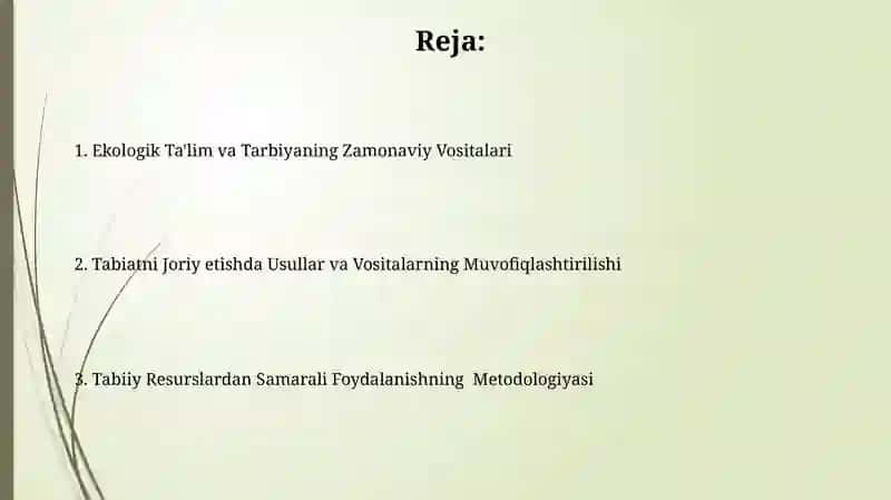 Tabiat bilan tanishtirishda usul va vositalarni muvofiqlashtirish 2