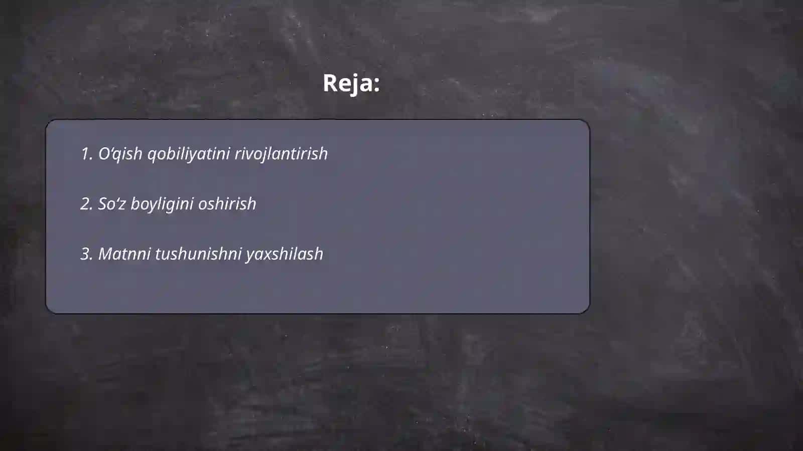Boshlangʻich sinf oʻquvchilarining savodxonligini oshirish 2