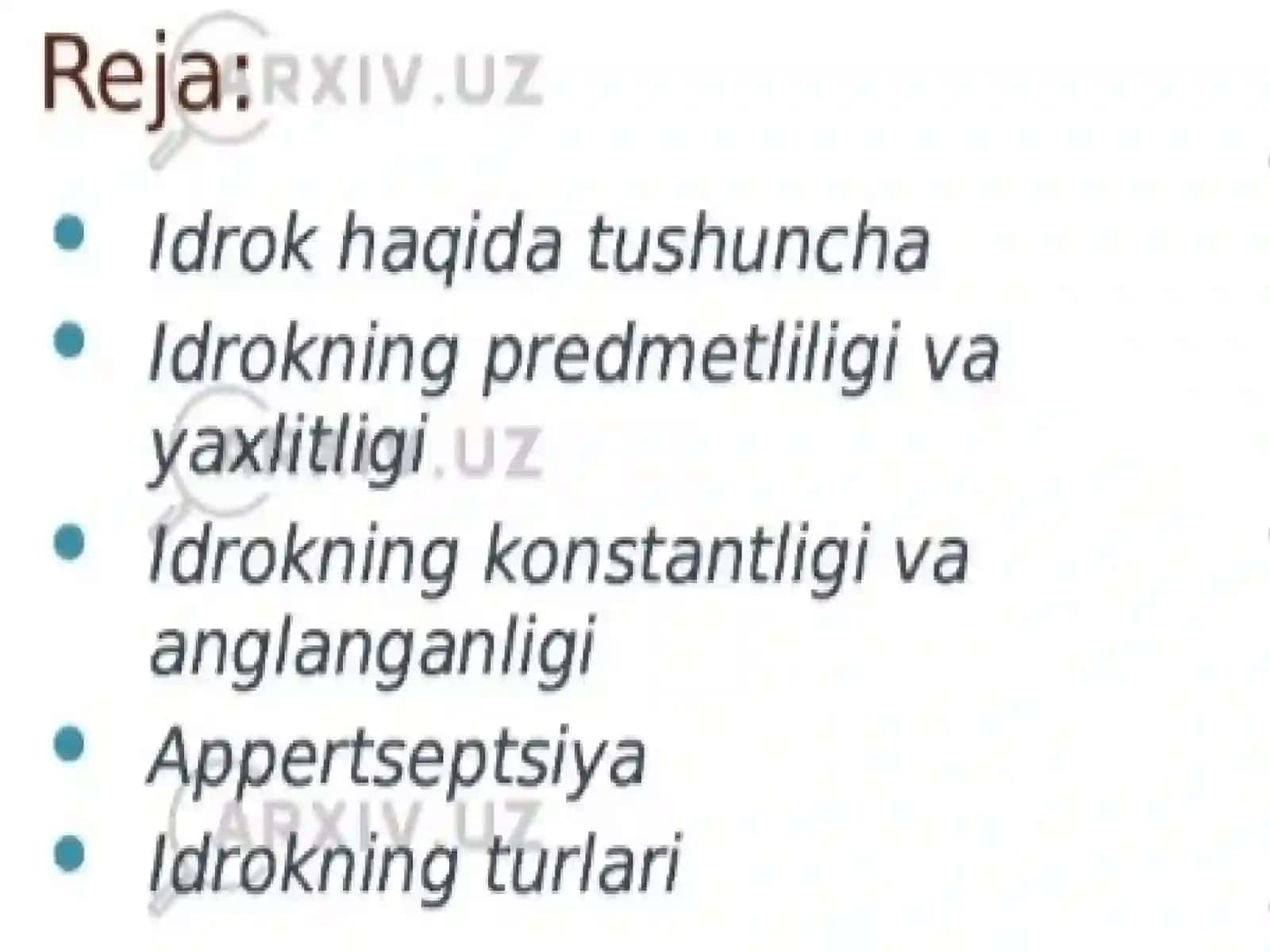 Idrokhaqidatushuncha 2