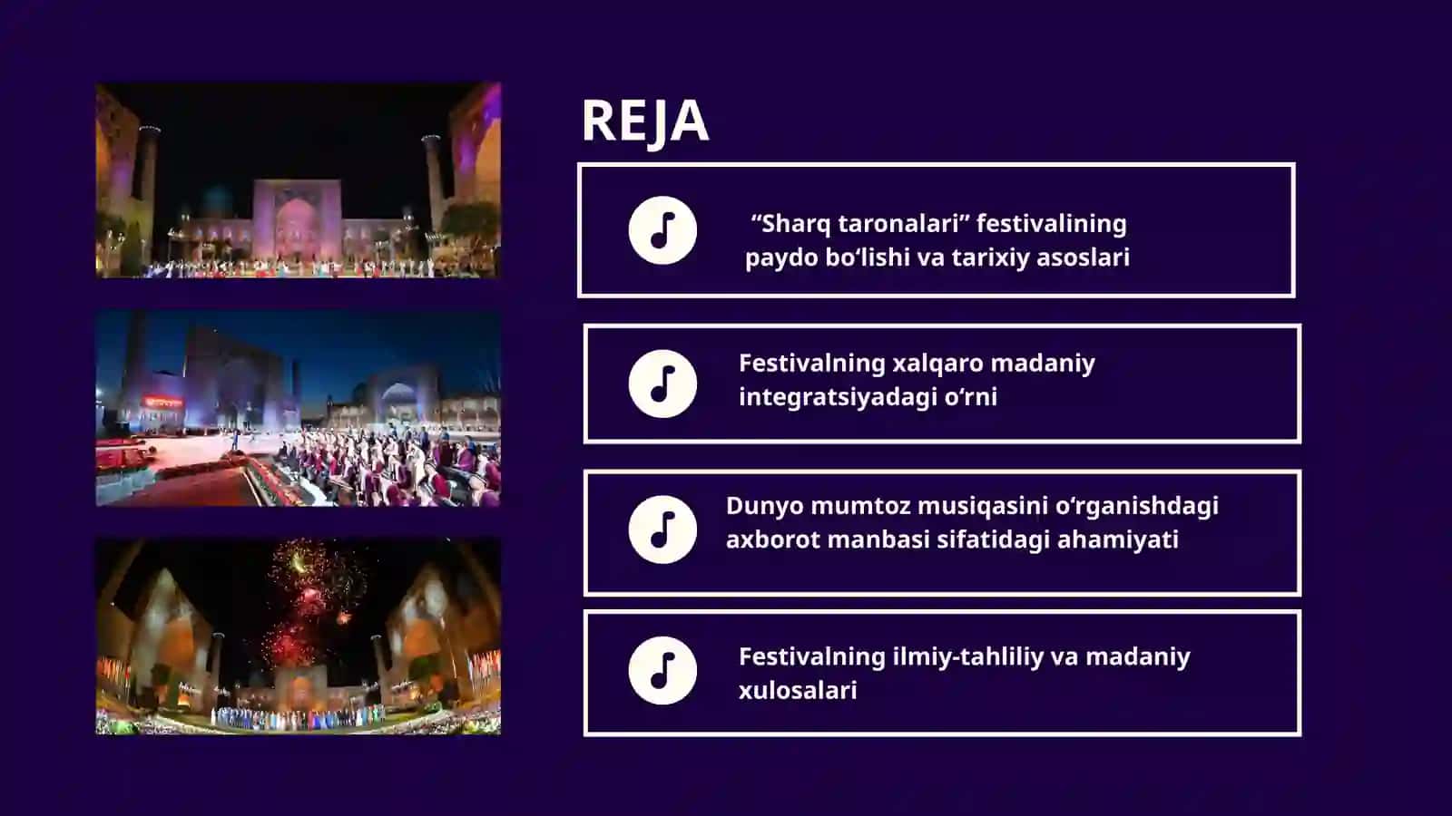 Sharq taronalari xalqaro musiqa festivali 2
