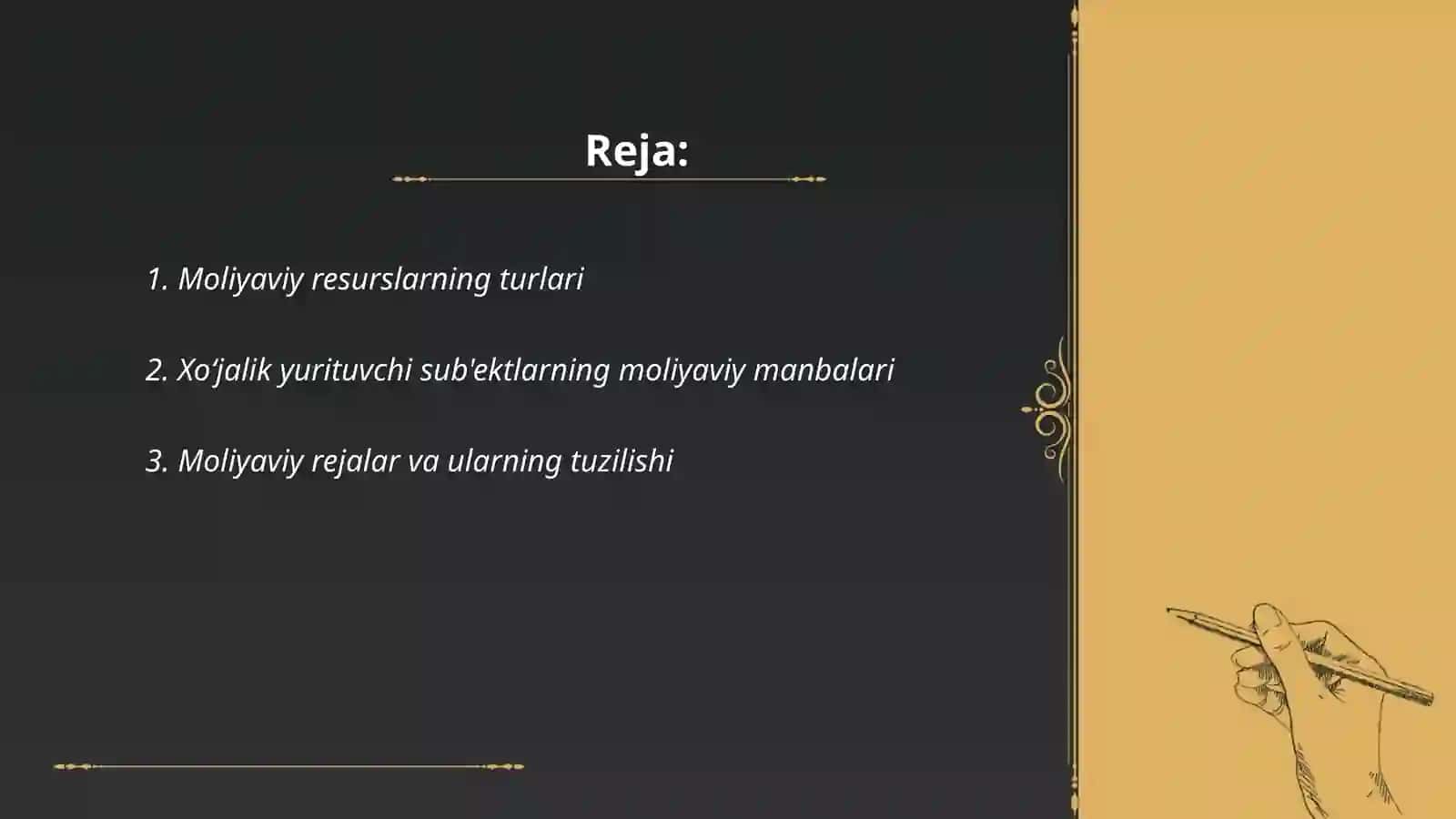 Moliyaviy resurslar 2