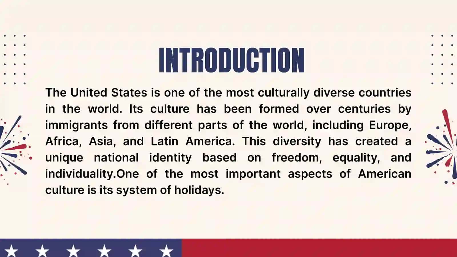 USA's Culture and Holidays 2