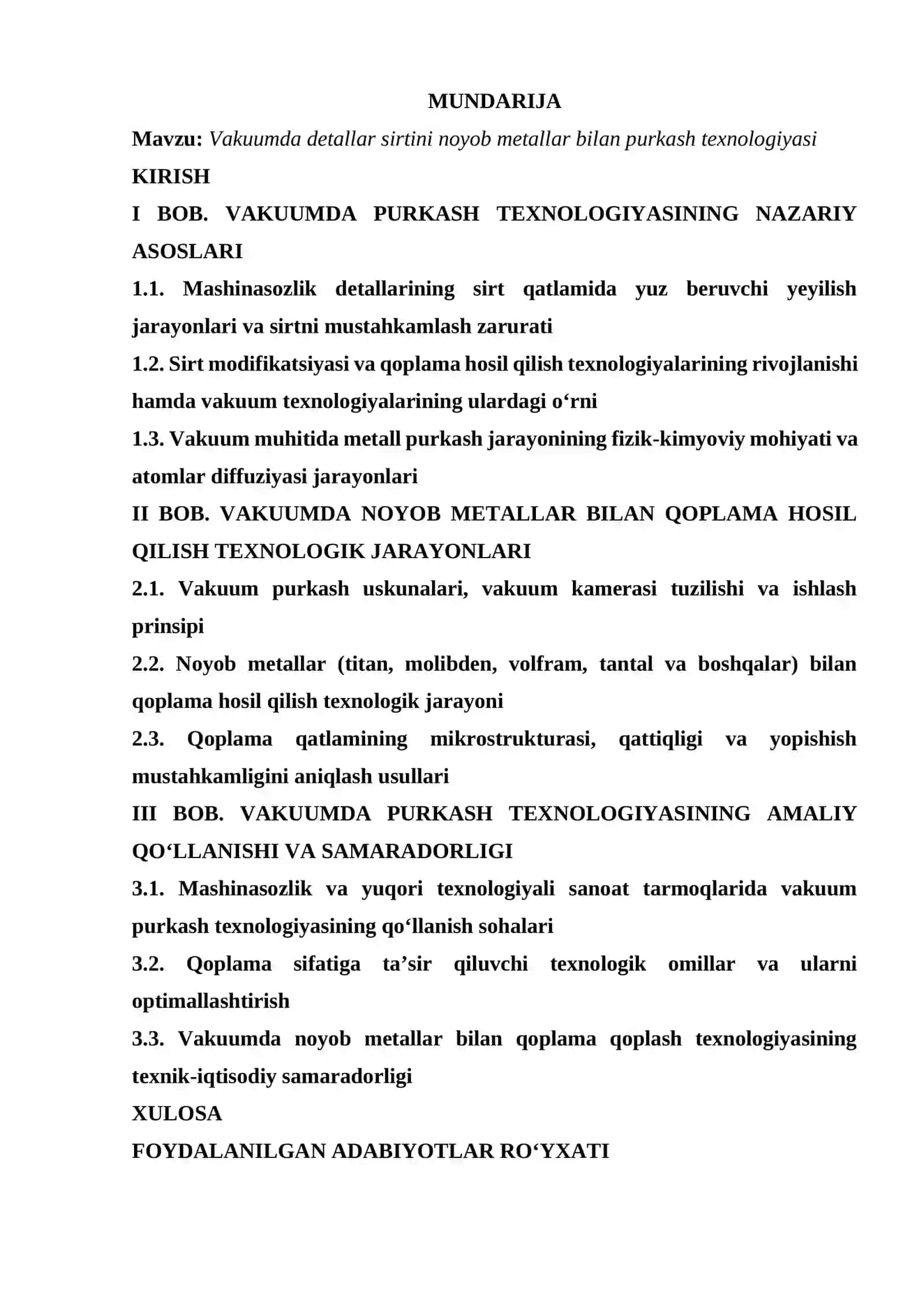 Vakuumda detallar sirtini noyob metallar bilan purkash 2