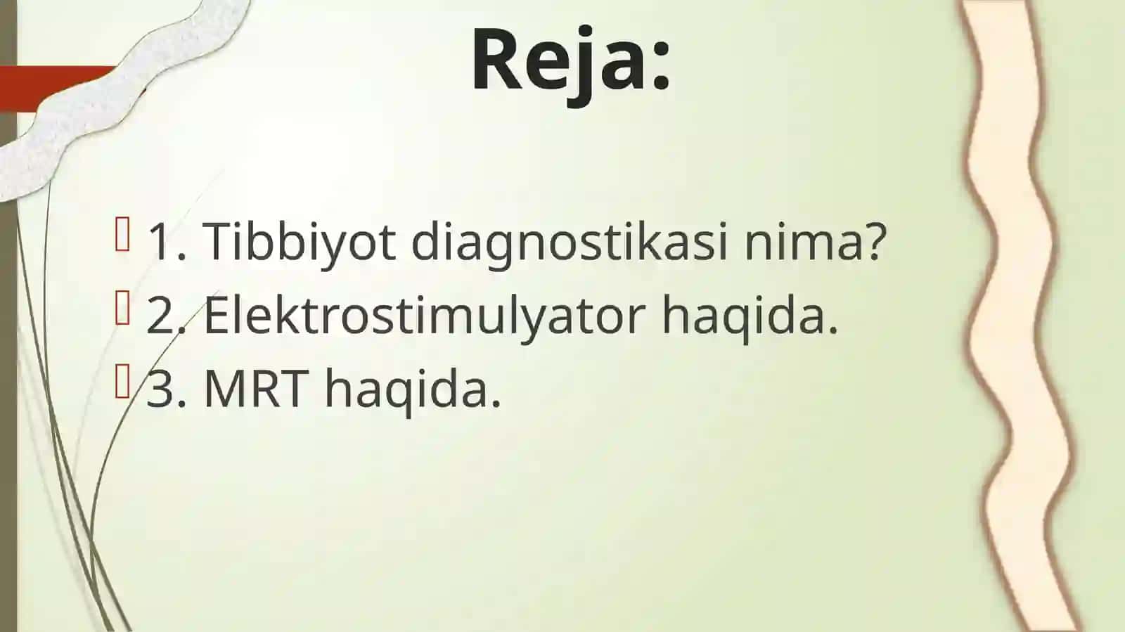 Tibbiyot diagnostika qurilmalari, asboblar va majmualari 2