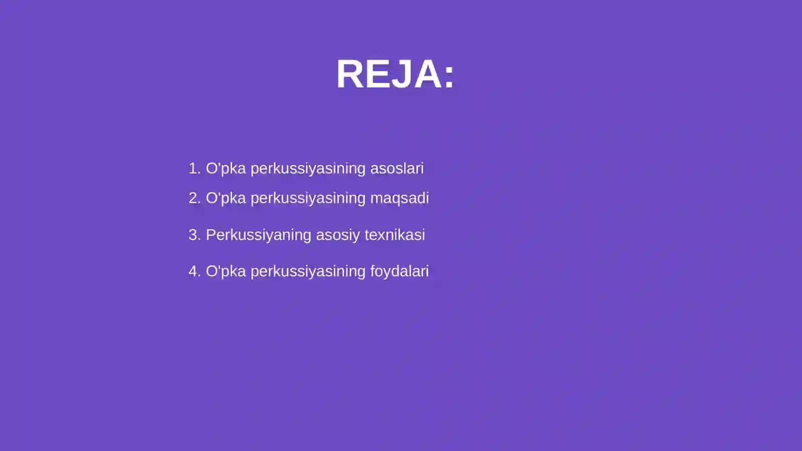 O'pka perkussiyasi 2