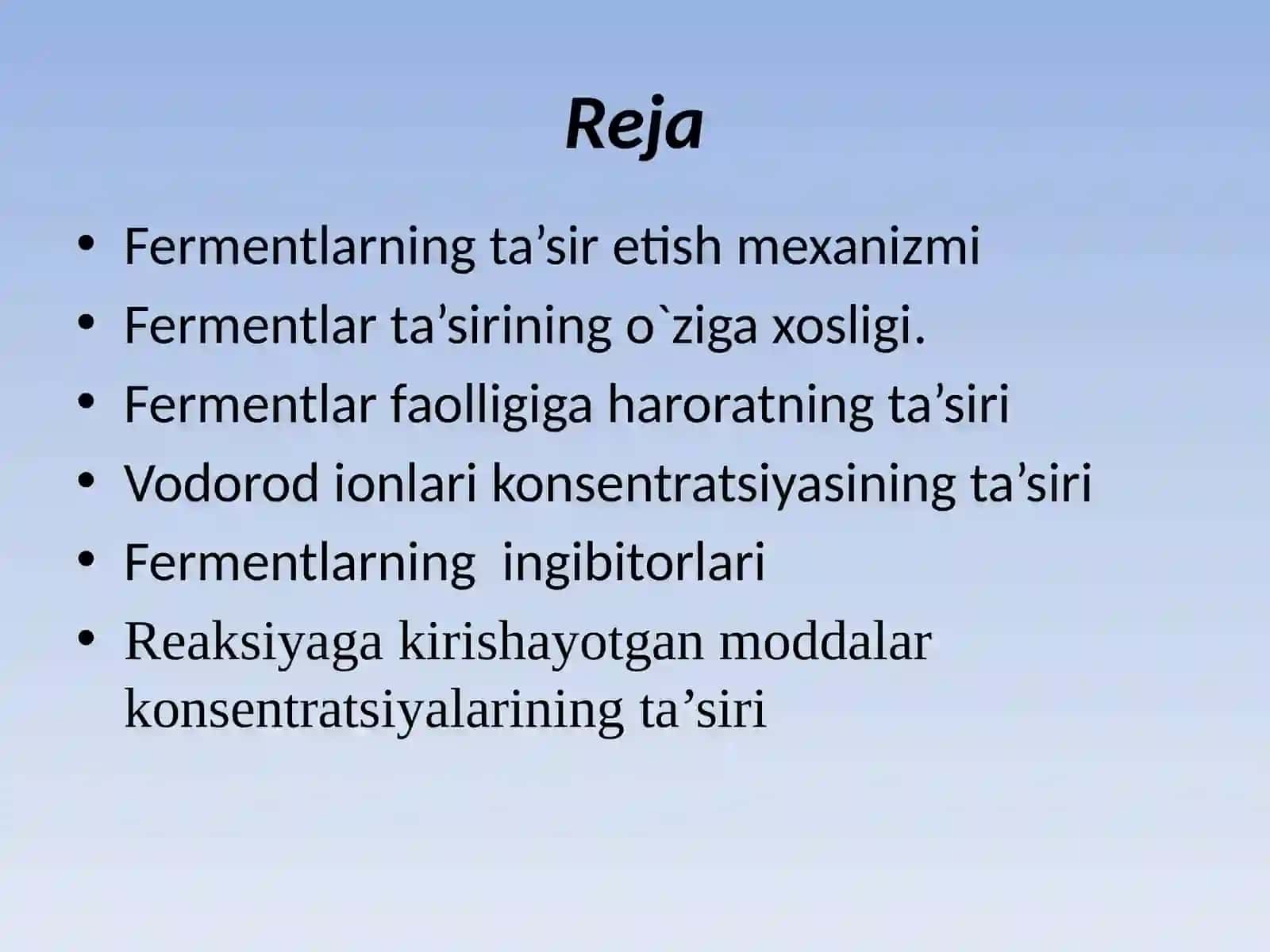 Fermentlar faolligiga haroratning ta’siri 2