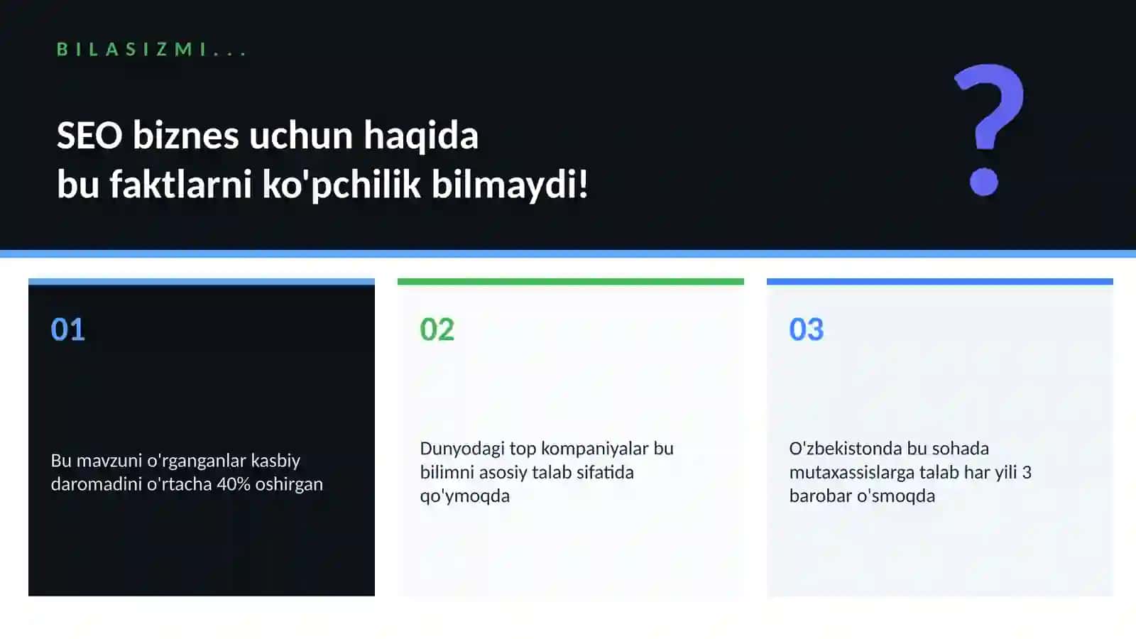 SEO biznes uchun 2