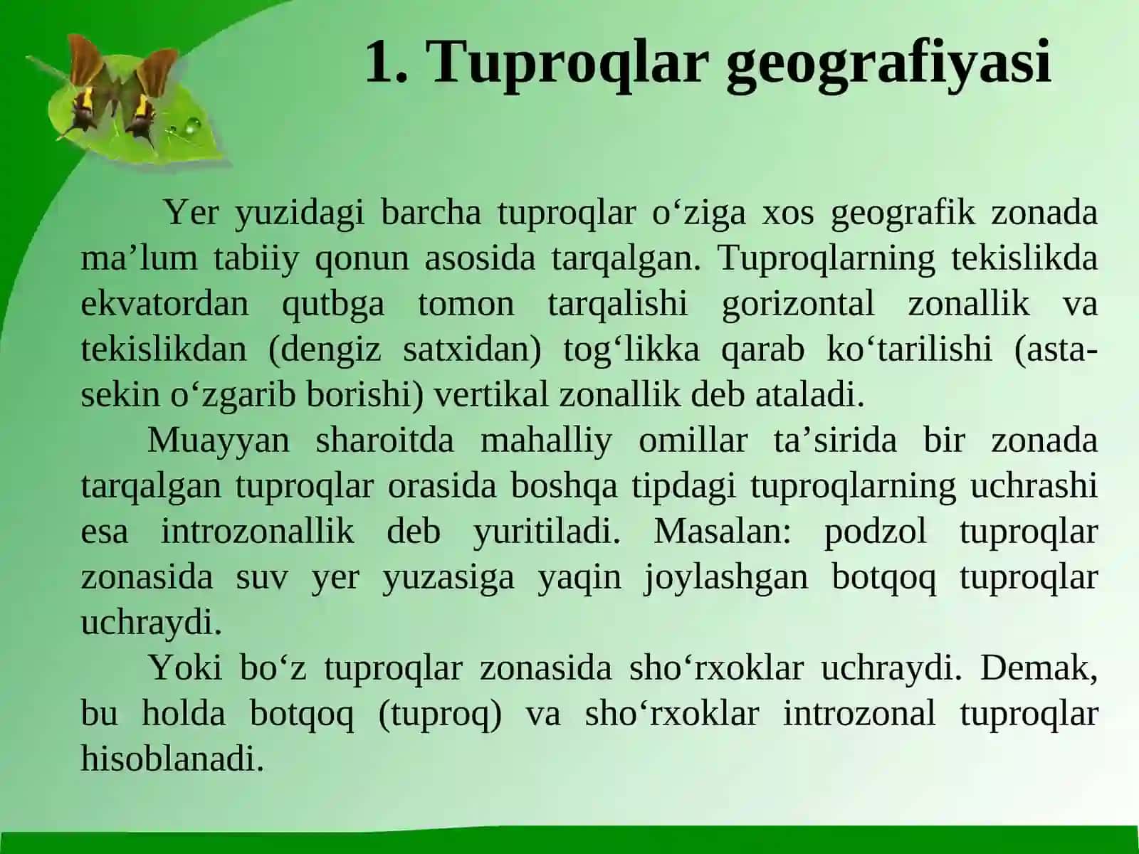 O‘zbekiston tuproqlar xaritasi 2