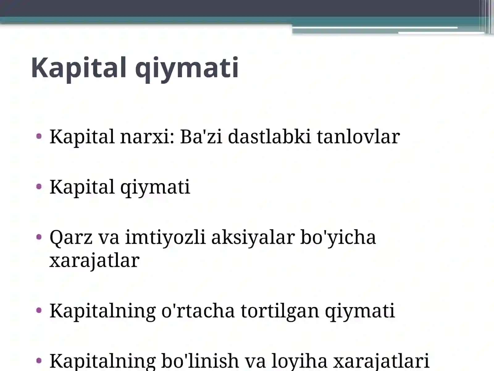 Kapitalqiymati 2