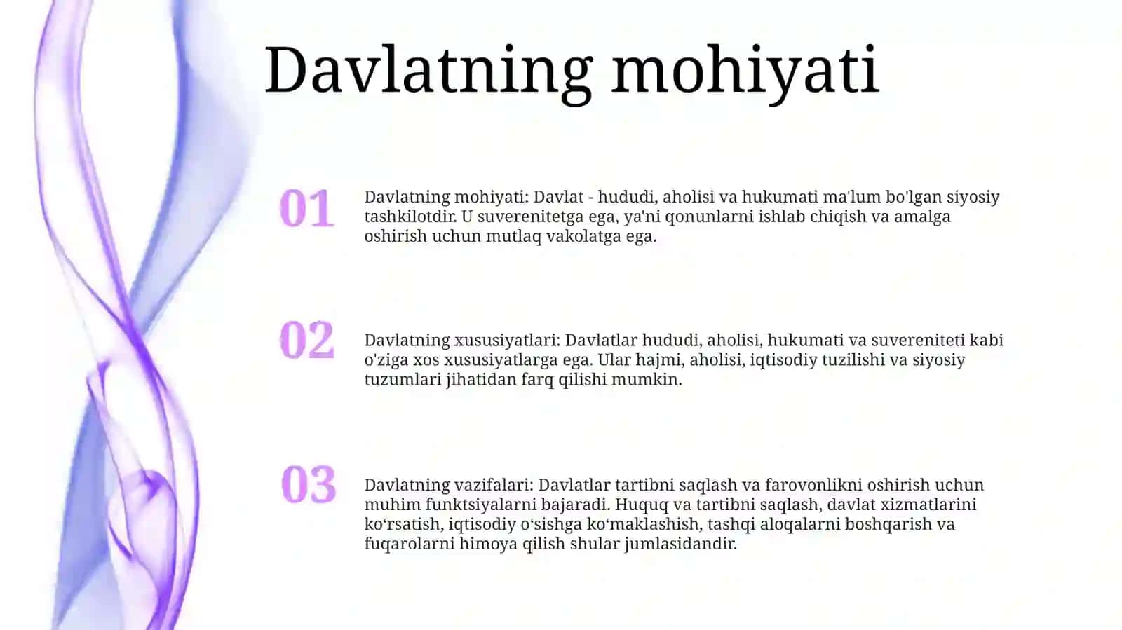 Davlat, Uning Mohiyati, Belgilari, Boshqaruv ShakllariVaFunksiyalari 2