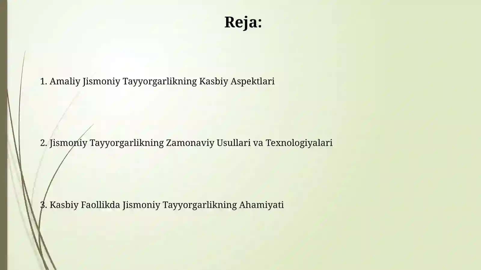 Kasbiy amaliy jismoniy tayorgarlik 2