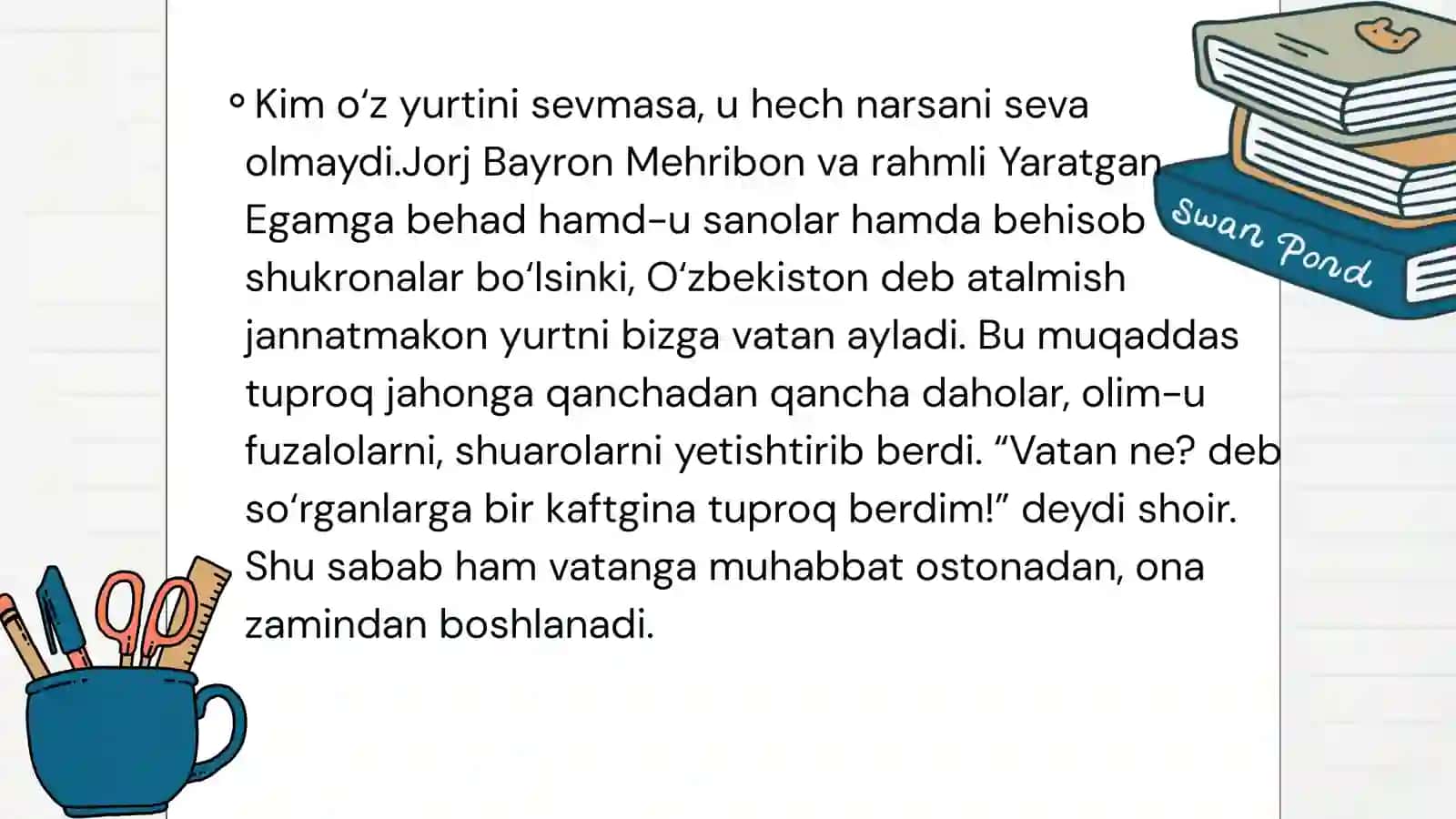 O'zbekistonni sevaman 2