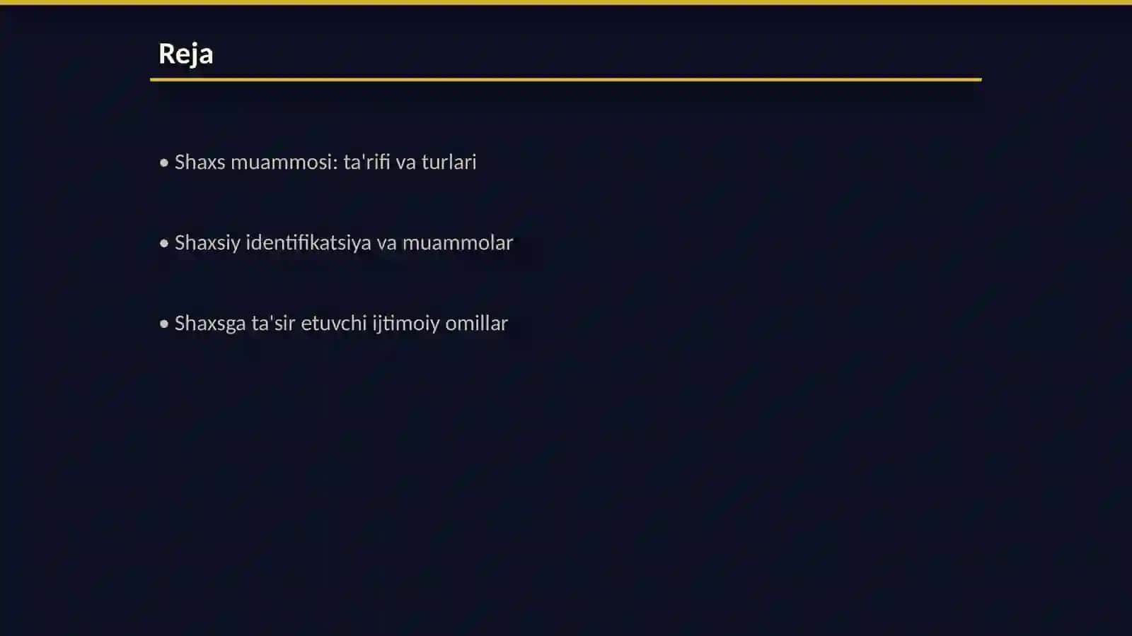 Shaxs psixologiyasida shaxs muammosi 2