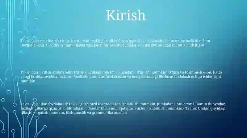 Tekis Egilish 2