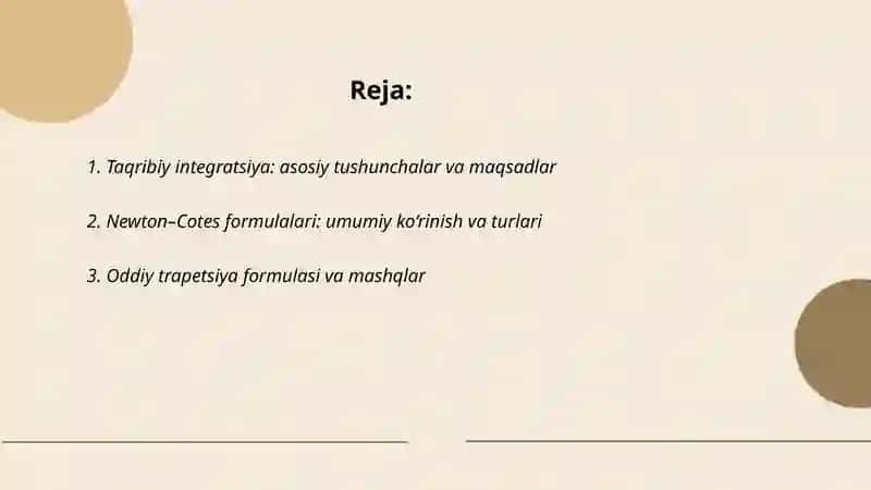Aniq integratsiya 2