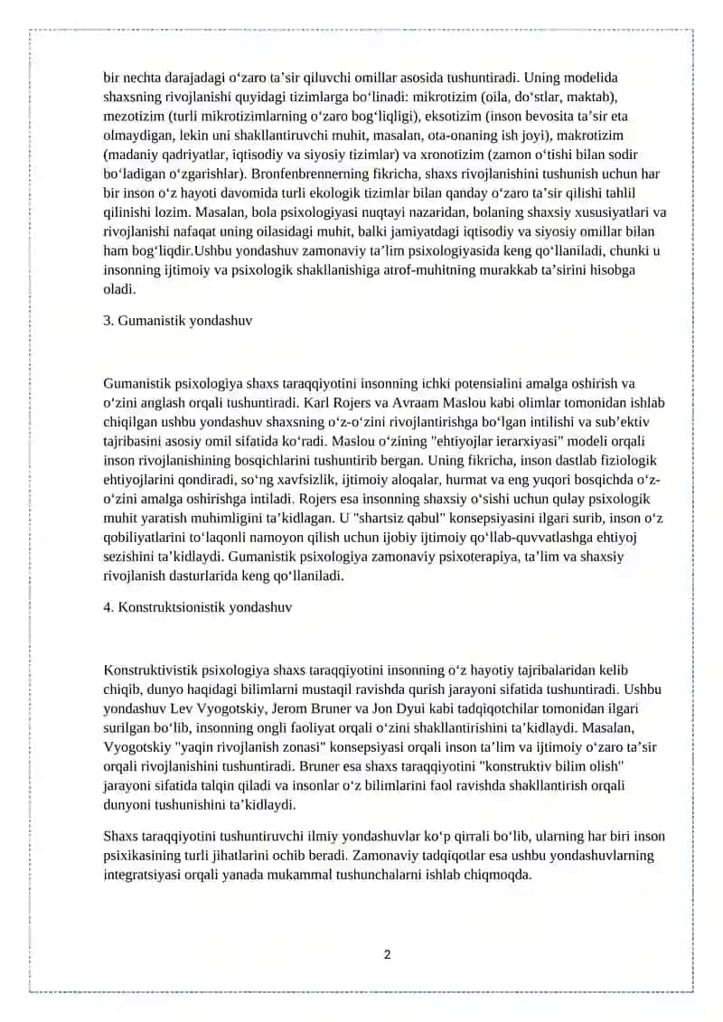 Evolyutsion yondashuv 2