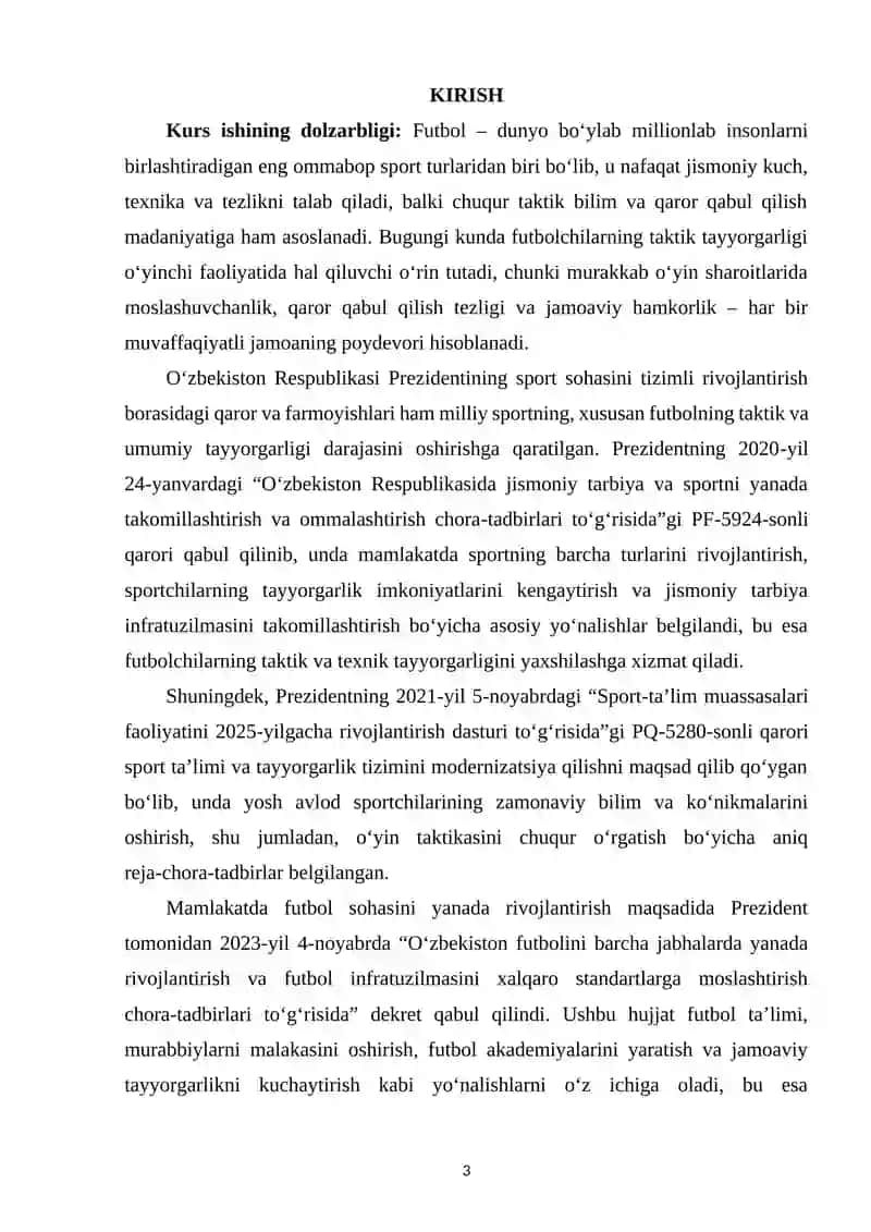 Futbolchilarning taktik tayyorgarligi 2