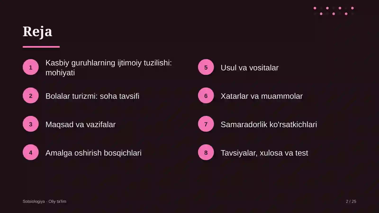 Bolalar turizmida kasbiy guruhlarning ijtimoiy tuzilishi 2