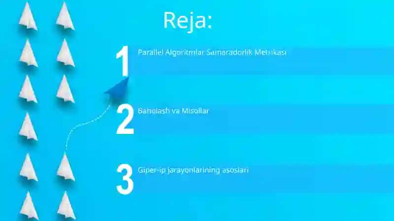 Parallel Algoritmlar Samaradorlik Metrikasi 2