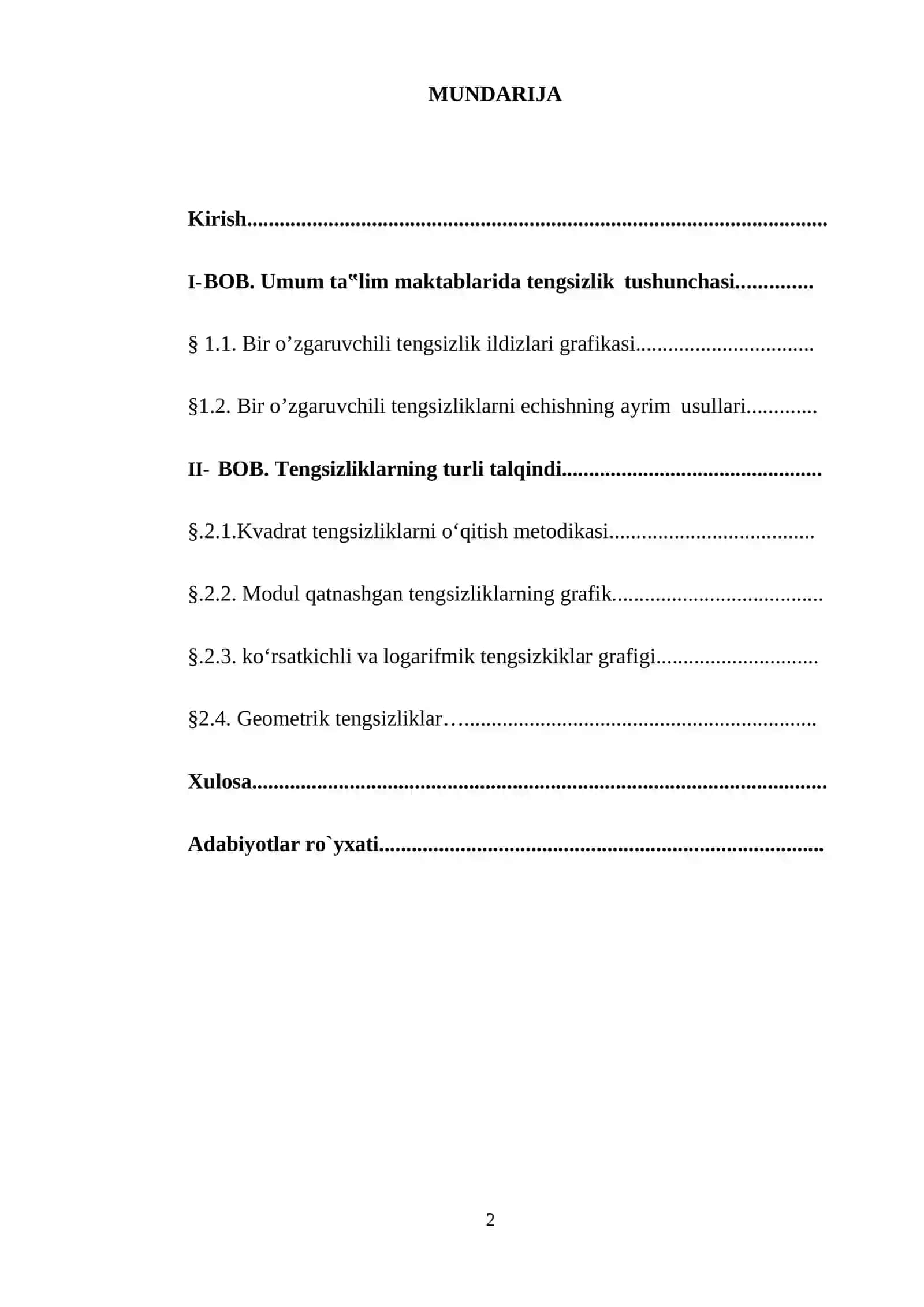 1-sinfda Matematikadan Integratsiyalashgan Darslar 2