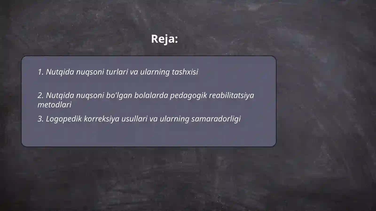 Nutqida nuqsoni bo'lgan bolalar va ularning integratsiyasi 2