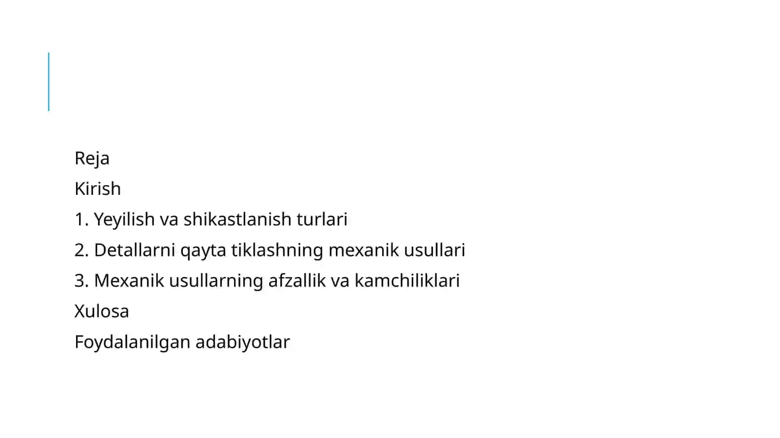 Mexanik usullar 2