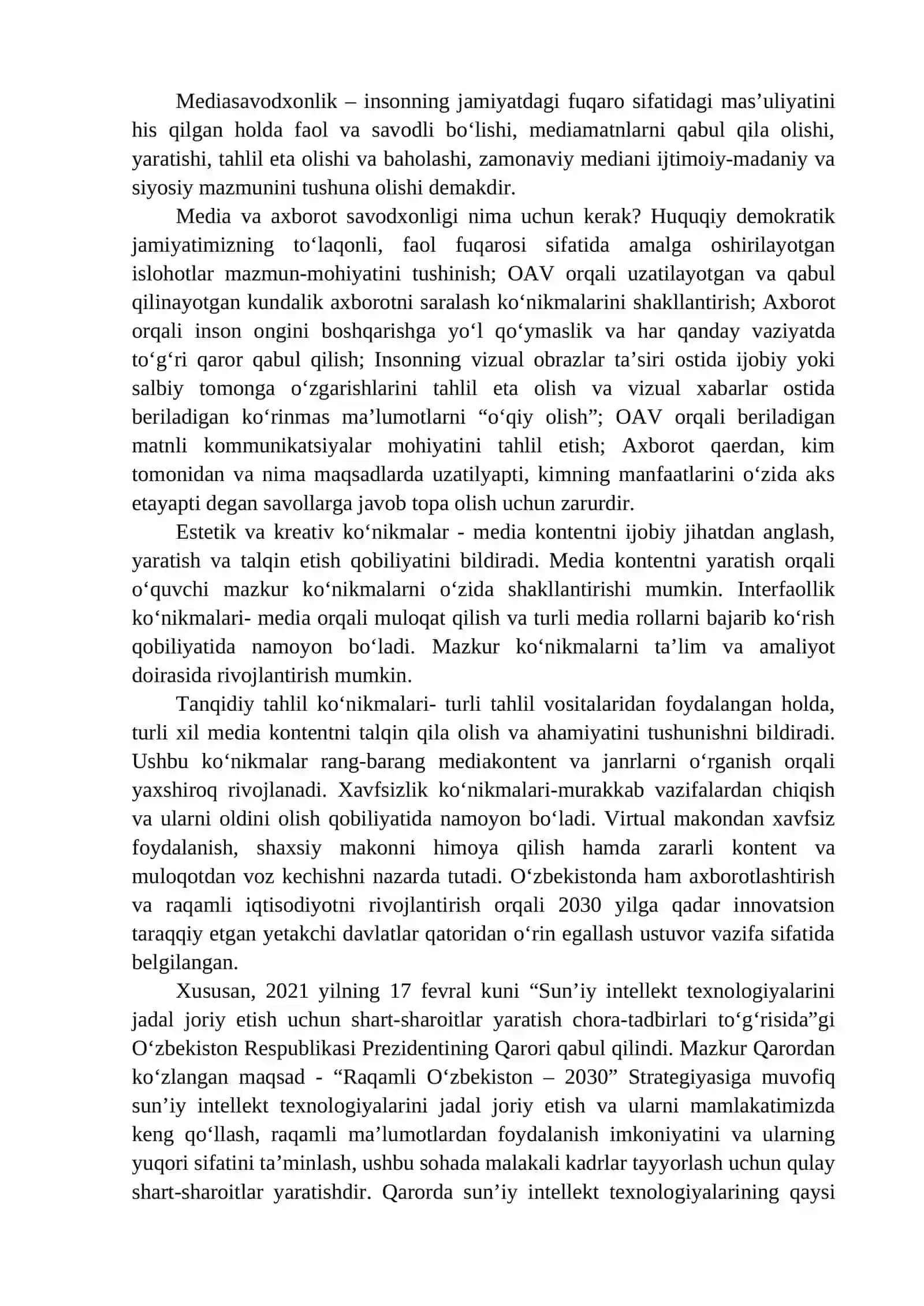 Media ta’limning asosiy mazmuni 2