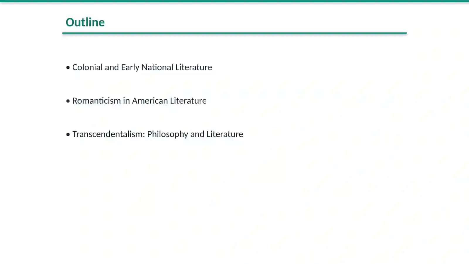 American Literary Periods Presentation 2
