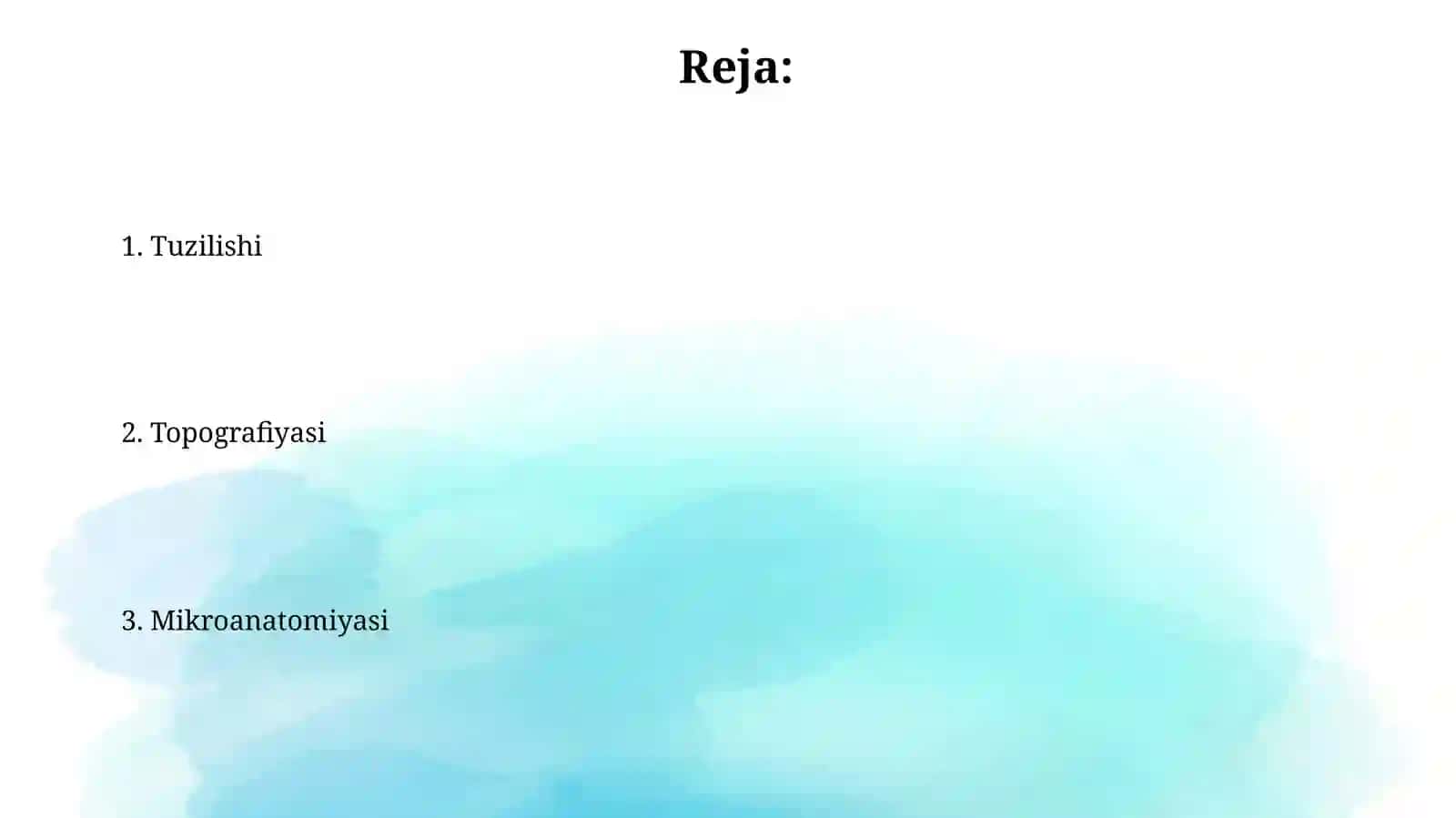 Jigar, me'daostibezi, tuzilishi va topografiyasi 2