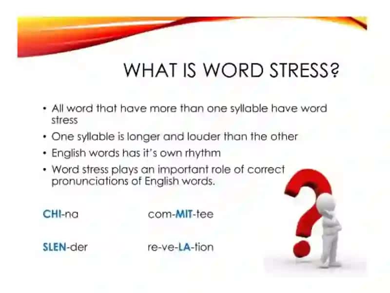 WORD STRESS 2