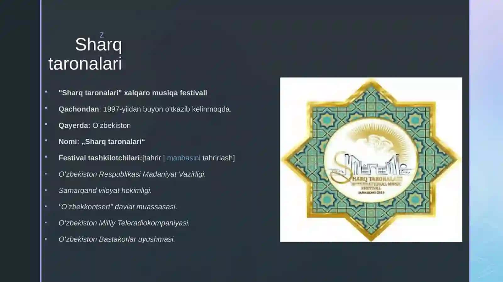 Sharqtaronalari 2