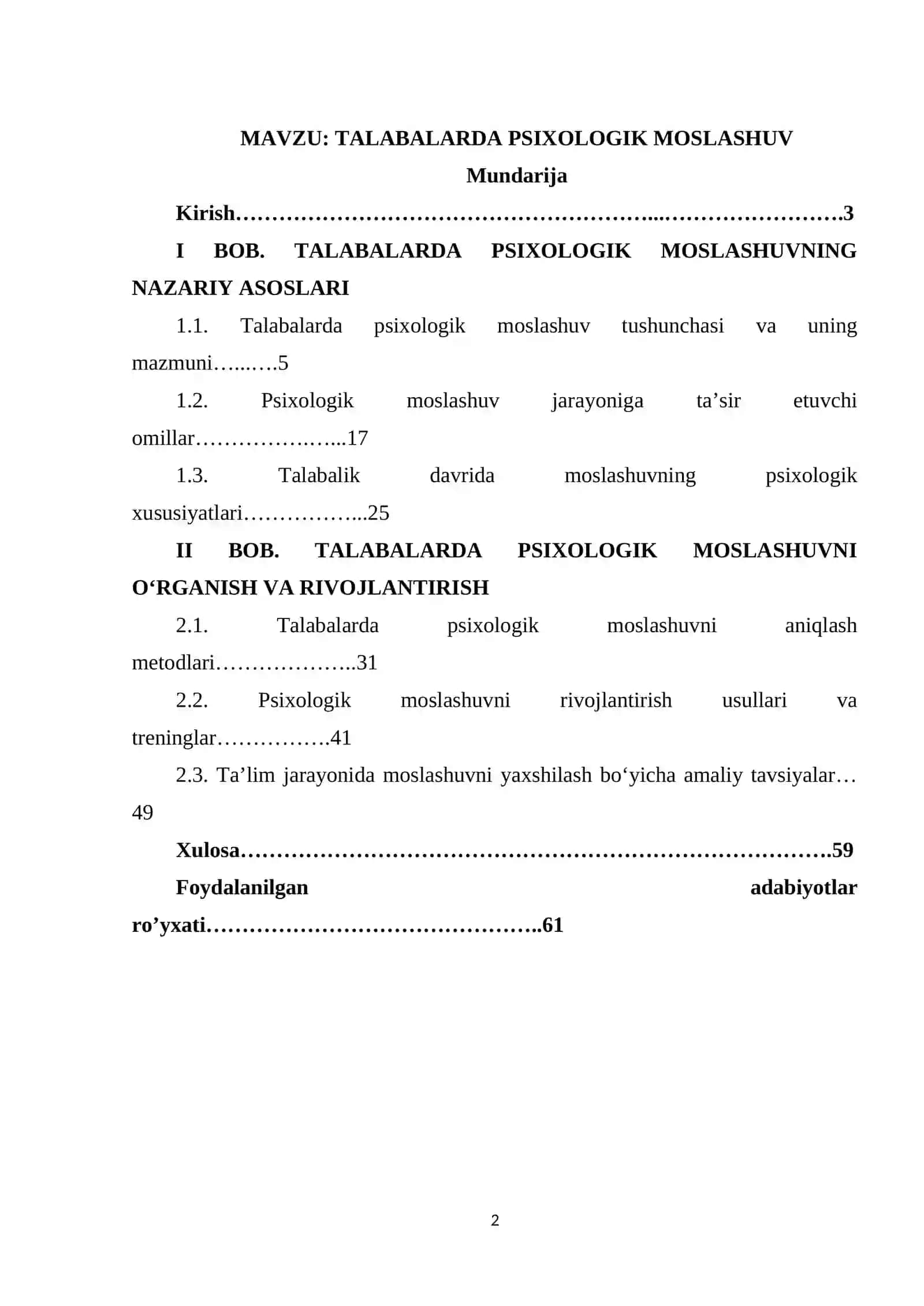 Talabalarda psixologik moslashuv 2