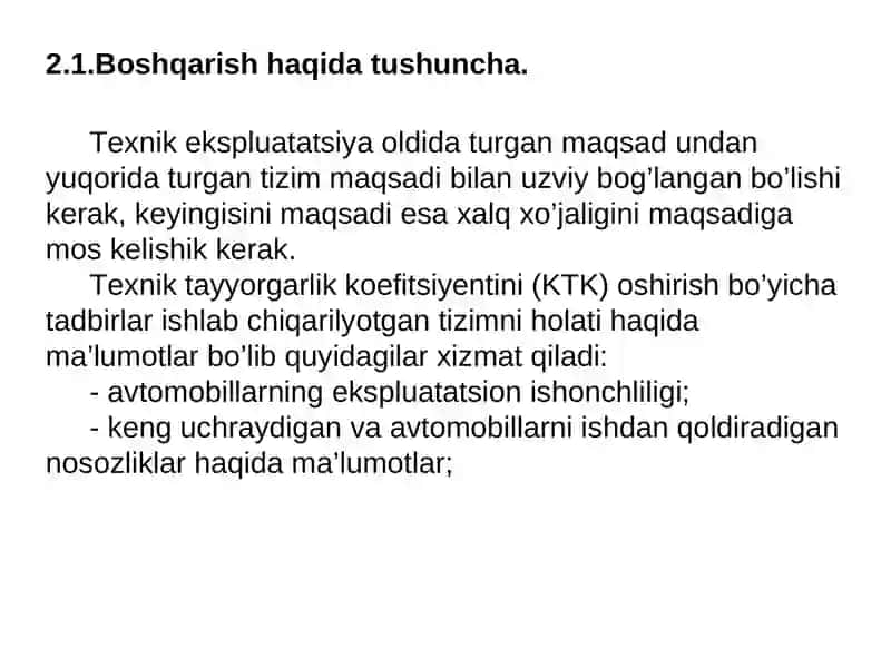 Boshqarish haqida tushuncha 2