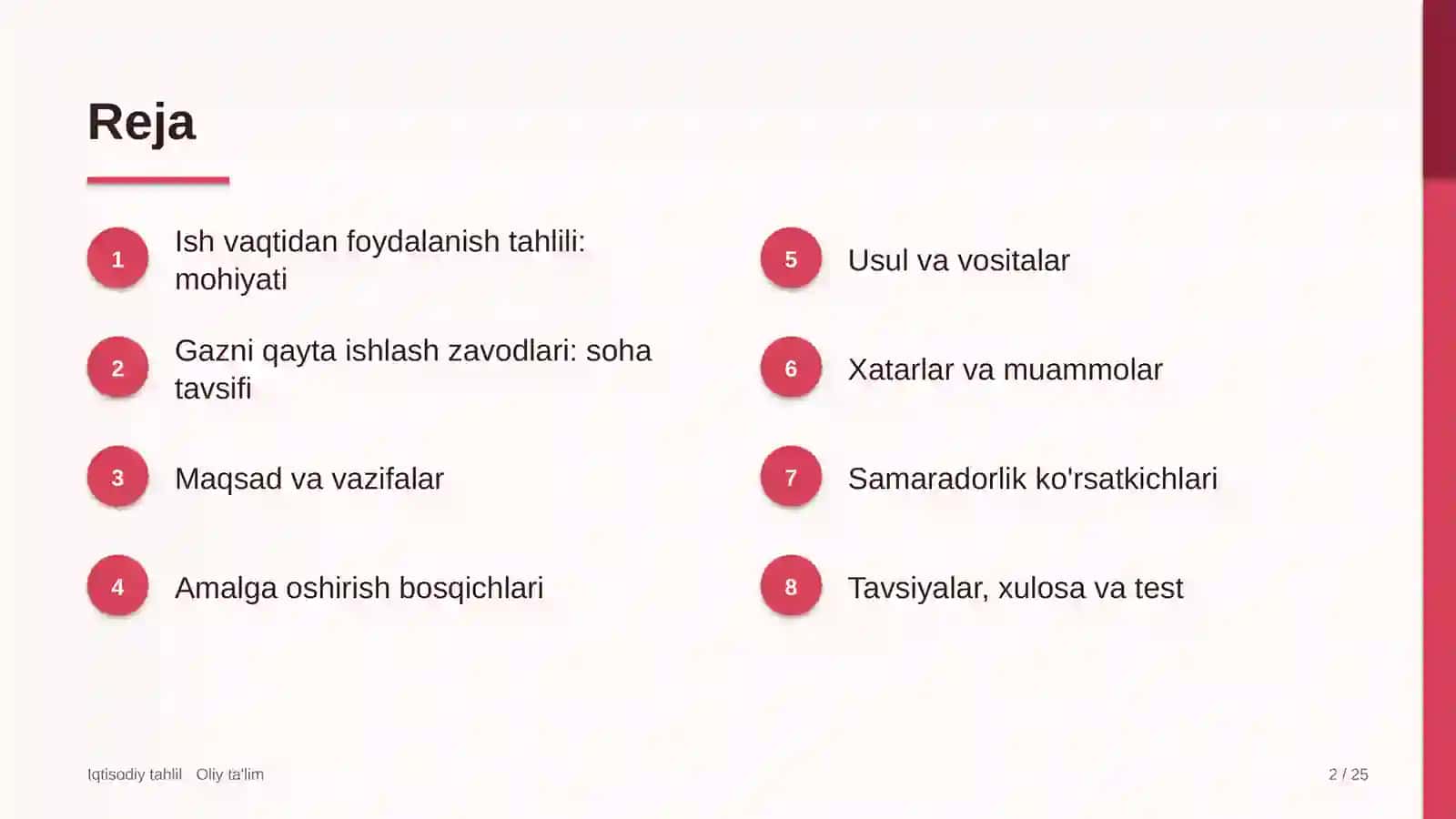 gazni qayta ishlash zavodlarida ish vaqtidan foydalanish tahlili 4447 2