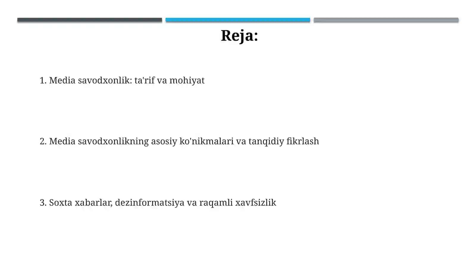 Media savodxonlik 2