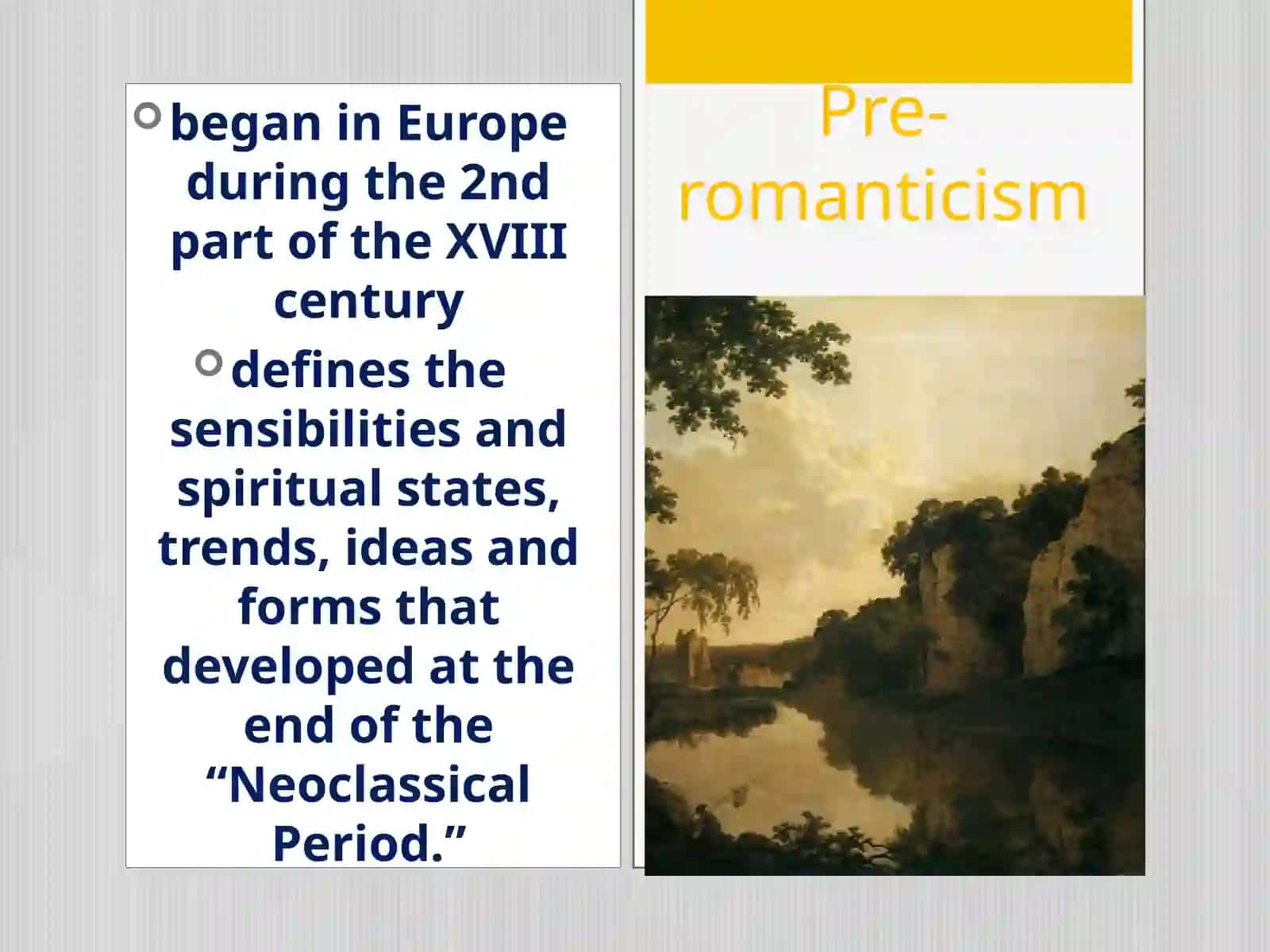 Pre-romanticism 2