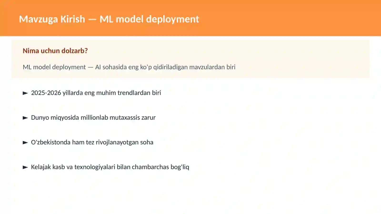 ML model deployment 2