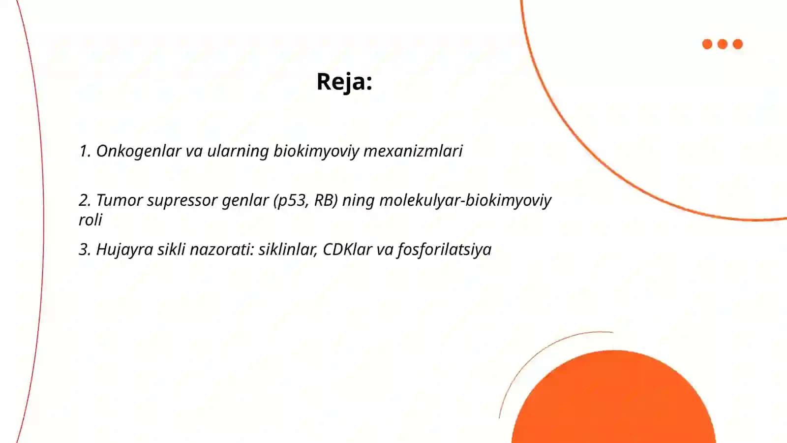 Onkogenez biokimyosi 2