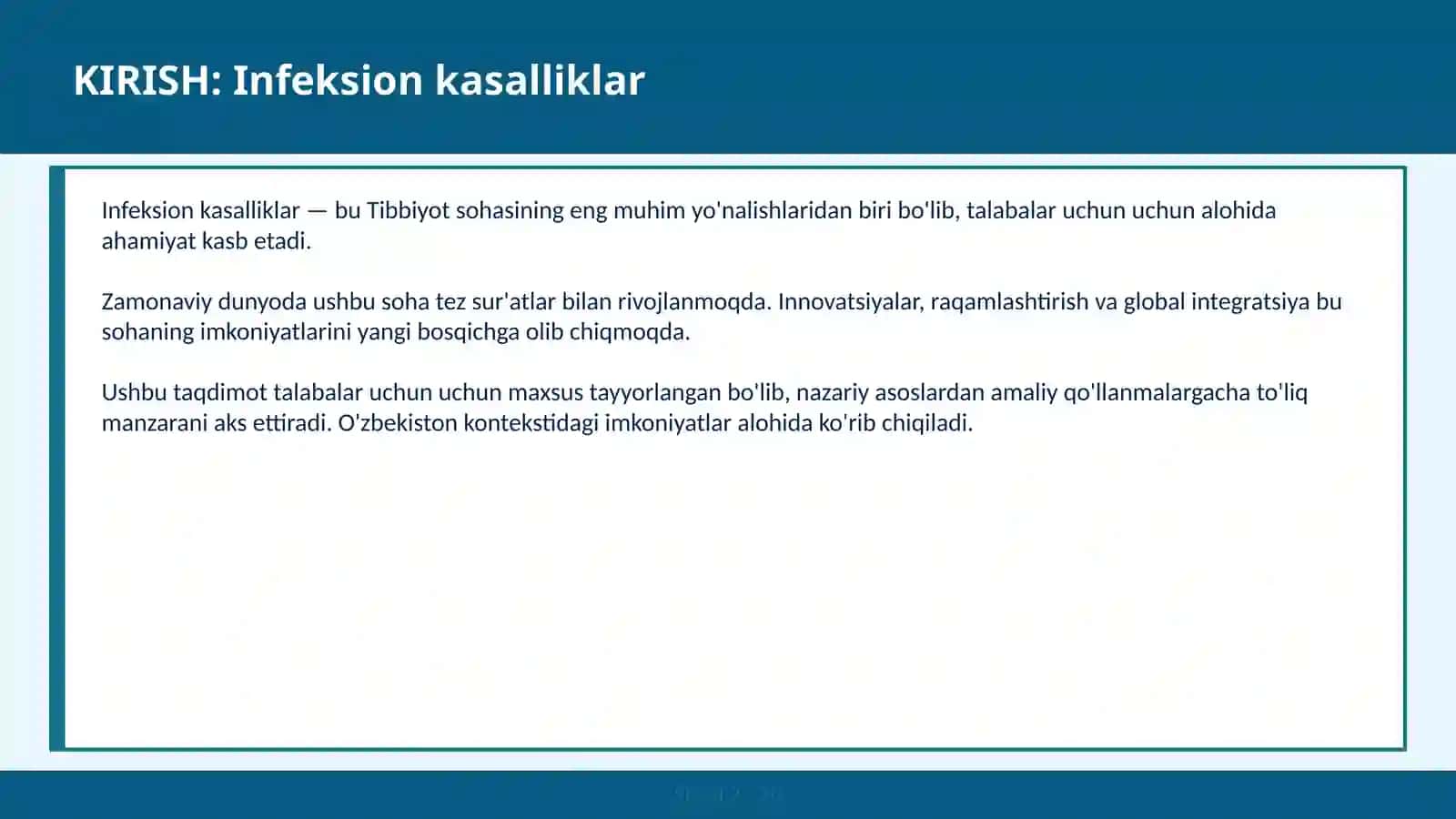 Infeksion kasalliklar 2