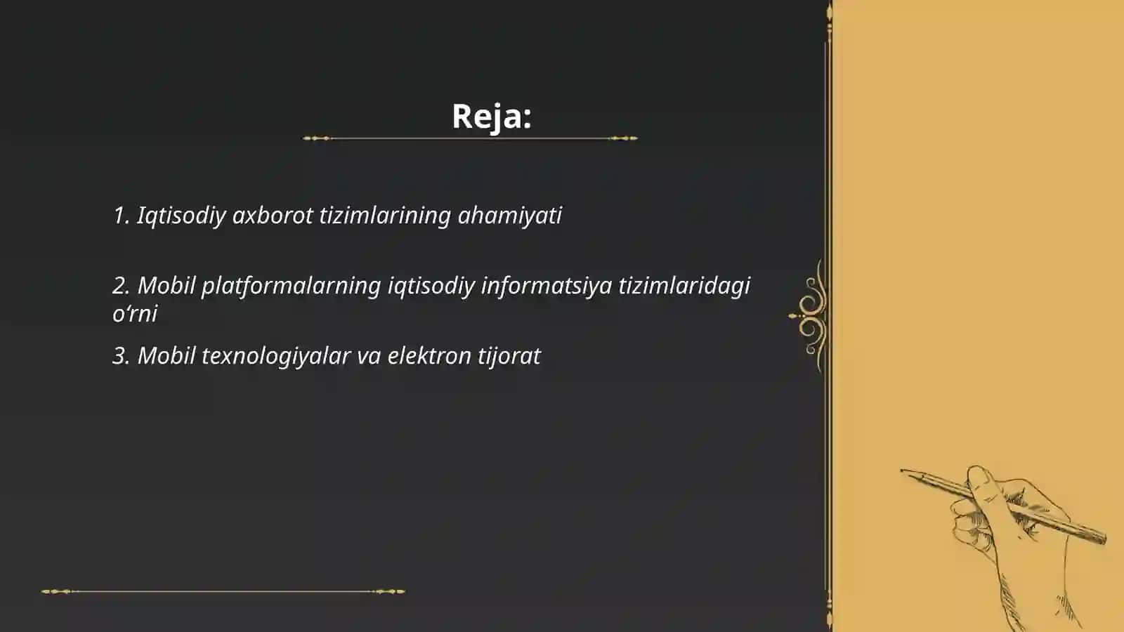 Iqtisodiy axborot tizimlari, Mobil platformalar texnologiyasining urni va ahamiyati 2