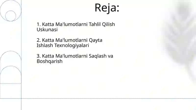 Katta Ma'lumotlarni Qayta Ishlash Texnologiyalari 2