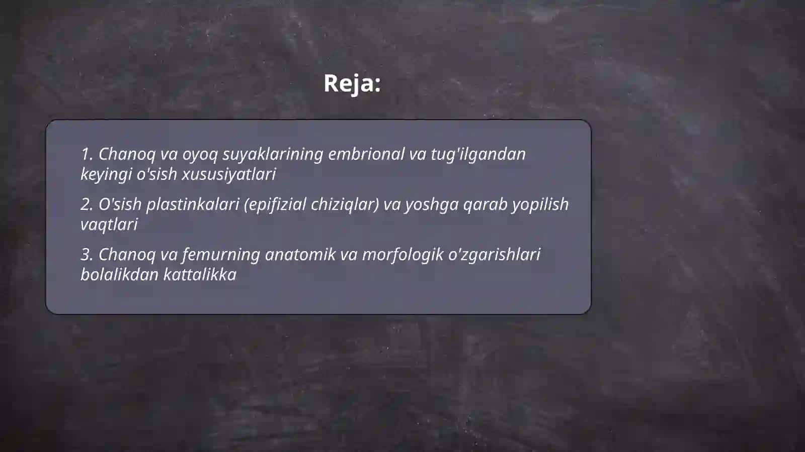 Chanoq va oyoq suyaklarining yoshga nisbatan xususiyatlari 2