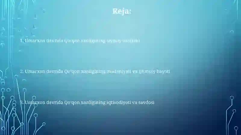 Umarxon hukmronligi davrida Qo'qon xonligi 2