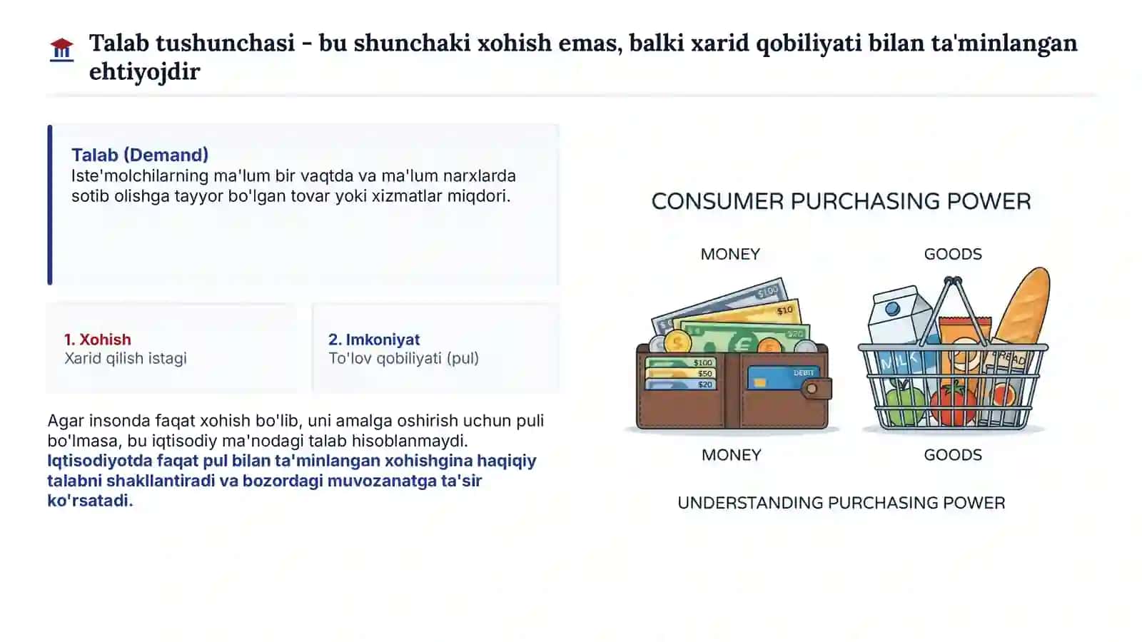 Talab qonuni va uning iqtisodiy asoslari 2