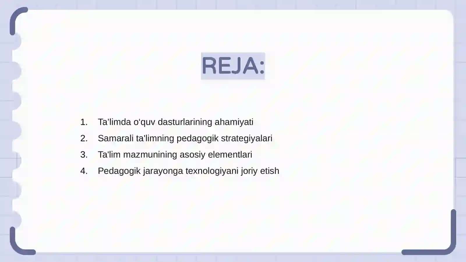 Pedagogik jarayonda tarbiyaning mazmuni 2