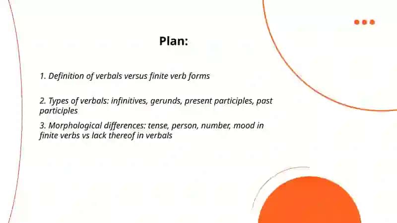 Difference between Verbals and Finite Verb Forms 2