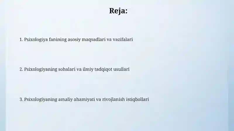 Psixologiya fanining maqsadvavazifalari 2