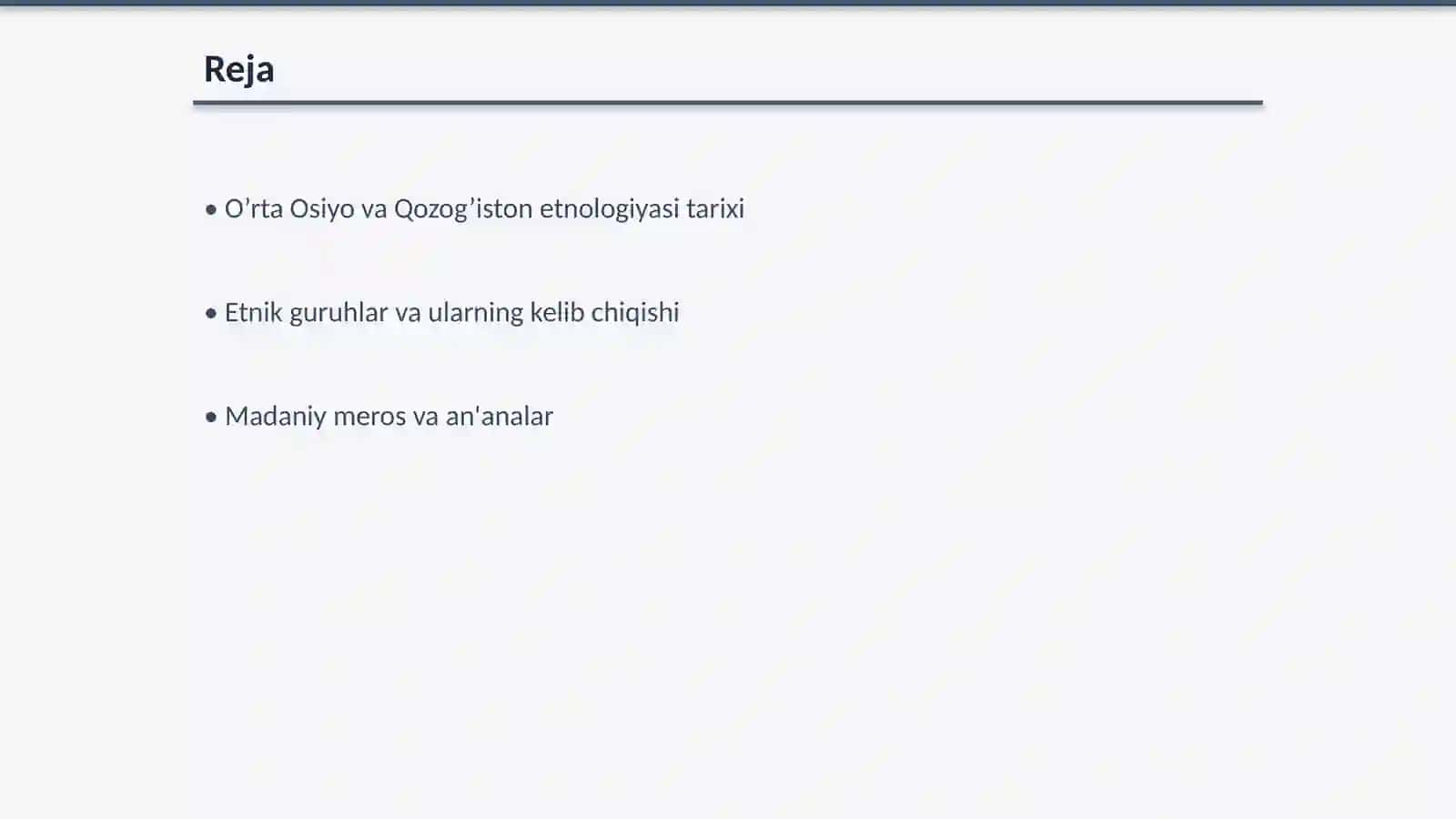 O’rta osiyo va qozog’iston xalqlari etnologiyasi 2