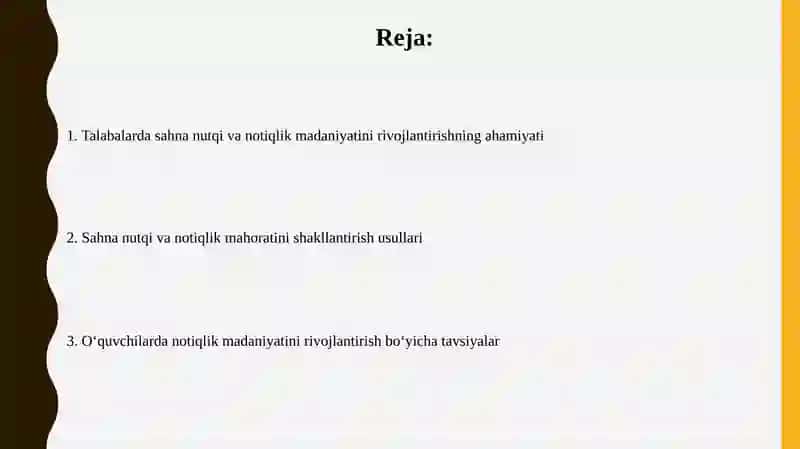 Nutq madaniyati va notiqlik san'ati XXI asrda 2